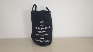 25 X FABRIC LAUNDRY BAGS IN 5 CARTONS