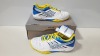 5 X BRAND NEW ASICS WOMENS GEL - FASTBALL WHITE / LIGHTNING / DIVA BLUE UK SIZE 5.5