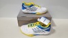 5 X BRAND NEW ASICS WOMENS GEL - FASTBALL WHITE / LIGHTNING / DIVA BLUE UK SIZE 5.5