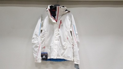 BRAND NEW SALOMON WHITE SKI JACKET SIZE LARGE