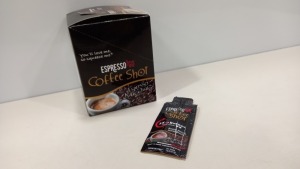 960 X BRAND NEW EXPRESSO TO GO MACCHIATO COFFEE SHOTS 12G IN COUNTER DISPLAY BOX OF 24 PIECES IDEAL FOR IRON MAN,GYMS AND HEALTHY ACTIVITIES ON THE GO EXPIRES 02/2022 IN 10 OUTER BOXES