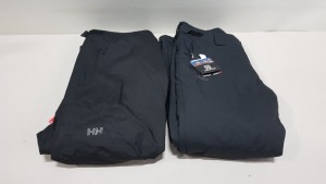 2 X BRAND NEW SKI PANTS IE HELLY HANSEN AND SALOMON SIZE XXL AND XL