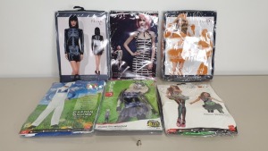 48 X BRAND NEW FANCY DRESS COSTUMES IE. SMIFFYS, FEVER - IN 2 CARTONS