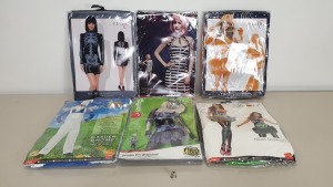 48 X BRAND NEW FANCY DRESS COSTUMES IE. SMIFFYS, FEVER - IN 2 CARTONS