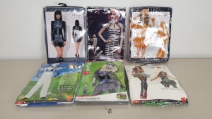 48 X BRAND NEW FANCY DRESS COSTUMES IE. SMIFFYS, FEVER - IN 2 CARTONS