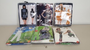 48 X BRAND NEW FANCY DRESS COSTUMES IE. SMIFFYS, FEVER - IN 2 CARTONS