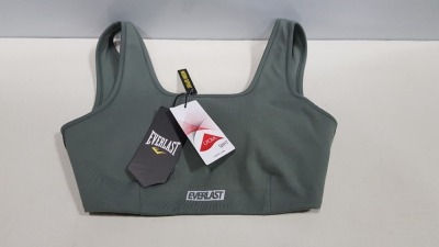 10 X BRAND NEW EVERLAST SPORTS BRA IN KHAKI SIZE 14