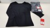 20 X BRAND NEW SPANX 3/4 BOATNECK TOP IN BLACK SIZE MEDIUM RRP $58.00 (TOTAL RRP $1160.00)