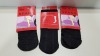 75 X BRAND NEW SPANX CIRCLE STRIPED SOCKS RRP $15.00 (TOTAL RRP $1125.00)