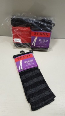 26 X BRAND NEW PACKS OF 3 SPANX VINTAGE STRIPE SWEATER KNEE SOCKS RRP $18.00 (TOTAL RRP $468.00)