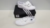 9 X BRAND NEW ADIDAS ORIGINALS 3MC TRAINERS IN TRIPLE WHITE SIZE 4 AND 5.5 (PLEASE NOTE SOME ARE MARKED)