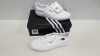 10 X BRAND NEW ADIDAS ORIGINALS 3MC TRAINERS IN TRIPLE WHITE SIZE 6 (PLEASE NOTE SOME ARE MARKED)
