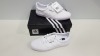 10 X BRAND NEW ADIDAS ORIGINALS 3MC TRAINERS IN TRIPLE WHITE SIZE 7 (PLEASE NOTE SOME ARE MARKED)