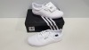 14 X BRAND NEW ADIDAS ORIGINALS 3MC TRAINERS IN TRIPLE WHITE SIZE 7.5 (PLEASE NOTE SOME ARE MARKED)