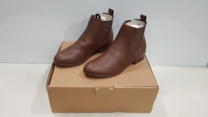 15 X BRAND NEW DOROTHY PERKINS MORGAN CHELSEA BOOTS IN BROWN SIZE 5 RRP £25.00 (TOTAL RRP £375.00)
