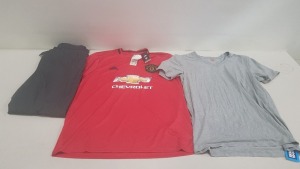 6 PIECE MIXED CLOTHING LOT CONTAINING ADIDAS MAN UNITED TOP SIZE XL, LEVIS TOP SIZE XL, NFL JUMPER SIZE LARGE, PIERRE CARDIN BLAZER SIZE REGULAR, PIERRE CARDIN TROUSERS SIZE REGULAR, B.TEMPT'D KNICKERS ONE SIZE