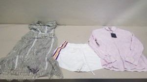 6 PIECE MIXED CLOTHING LOT CONTAINING TED BAKER SHIRT SIZE 4, ONEILLS SPORT SHORTS SIZE 34, 3 X PHASE EIGHT DRESSES SIZE 6, 12 AND 16, PHASE EIGHT JUMPSUIT SIZE 14