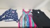 6 PIECE MIXED CLOTHING LOT CONTAINING ADRIANNA PAPPELL DRESS SIZE 16, 3 X PHASE EIGHT DRESSES SIZE 10 AND 12, CHELSEA PEERS PJ TOP SIZE MEDIUM, JAMES LAKELAND DRESS SIZE 18