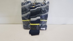 10 X BRAND NEW PACKS OF 3 CONTAINING 7 SOCKS IN EACH PACK MATALAN MENS SOCKS SIZE 12/14