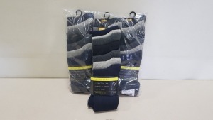 10 X BRAND NEW PACKS OF 3 CONTAINING 7 SOCKS IN EACH PACK MATALAN MENS SOCKS SIZE 12/14