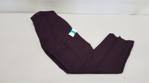 21 X BRAND NEW BURTON MENSWEAR SLIM BURGUNDY TROUSERS IN VARIOUS SIZES