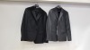 3 X MOSCHINO SUIT BLAZERS IN BLACK AND GREY