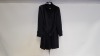 9 X BRAND NEW DOROTHY PERKINGS LONG BLACK BUTTONED COATS IN SIZE 16 AND 18 RRP-£55.00 TOTAL RRP-£495.00