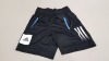 15 X BRAND NEW ADIDAS BLACK SHORTS UK AGE 4-5 YEARS AND 5-6 YEARS