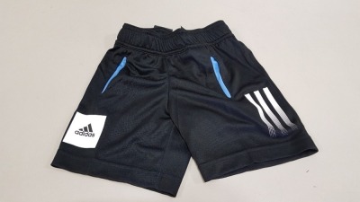 15 X BRAND NEW ADIDAS BLACK SHORTS UK AGE 4-5 YEARS AND 5-6 YEARS