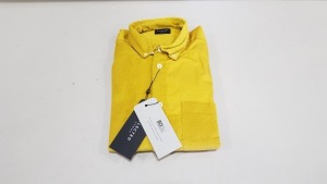 11 X BRAND NEW SELECTED HOMME HONEY CORDUROY SHIRTS IN VARIOUS SIZES RRP £55.00 (TOTAL RRP £605.00)