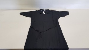 30 X BRAND NEW TOPSHOP BLACK BUTTONED DRESSES SIZE MEDIUM RRP £29.00 (TOTAL RRP £870.00)