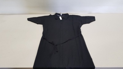 30 X BRAND NEW TOPSHOP BLACK BUTTONED DRESSES SIZE XS RRP £29.00 (TOTAL RRP £870.00)