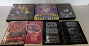 40 X COMPLETE BOXED SET OF CASSETTES IE NATURAL BORN RAVERS, TOTAL BEDLAM, ONE NATION HARDCORE PACK END OF AN ERA ETC
