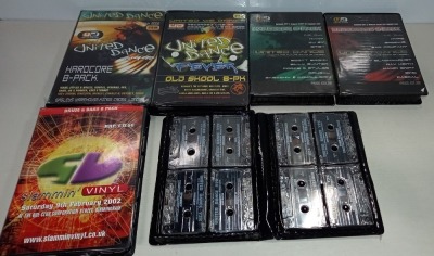 40 X COMPLETE BOXED SET OF CASSETTES IE UNITED DANCE OLD SKOOL , UNITED DANCE HARDCORE , SLAMMIN VINYL , UNITED DANCE DRUM AND BASS PACK ETC