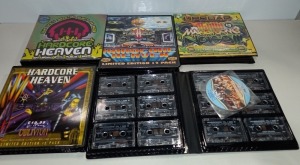 40 X COMPLETE BOXED SET OF CASSETTES IE HARDCORE HEAVEN THE RETURN , NEW YEARS EVE OLD SKOOL 2004 , EVELUTION 4 AND HARDCORE TILL I DIE ETC