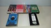 60 X BRAND NEW VHS CASSETTE TO INCLUDE RAVE ENERGY , HOT HOUSE HITS , FUSION , CHILL OUT MUSIC , RSR RECORDED LIVE ETC