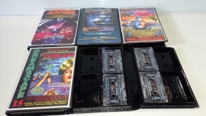 60 X INCOMPLETE BOXED SET OF CASSETTES IE DREAMSCAPE , HELTER SKELTER , PUREX , RAVEY BABY AND OLD SKOOL CLASSICS ETC