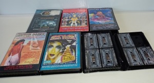 40 X COMPLETE BOXED SET OF CASSETTES IE ONENATION THE 7TH BIRTHDAY , ONENATION THE BIGGEST AND THE BEST , ULTIMTE DANCE FEVER AND HELTER SKELTER TECHNO DRONE ETC
