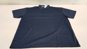50 X BRAND NEW PAPINI CLIMATE NAVY POLO SHIRT SIZE M AND XXL