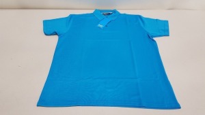 50 X BRAND NEW PAPINI CLIMATE BLUE POLO SHIRTS IN SIZE M