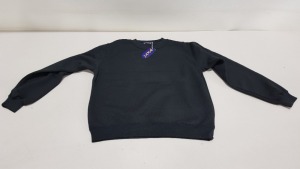 25 X BRAND NEW PAPINI BLACK SWEATSHIRTS SIZE XS