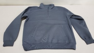 25 X BRAND NEW PAPINI TITANIUM QUARTER ZIP SWEATSHIRTS IN SIZE XS