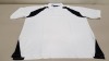 50 X BRAND NEW PAPINI BARLETTA WHITE AND BLACK POLO SHIRTS SIZE 2XL