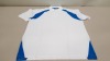 57 X BRAND NEW PAPINI MONZA WHITE CYAN POLO SHIRTS SIZE XS, S AND XXL