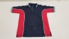50 X BRAND NEW PAPINI VERONA NAVY AND RED POLO SHIRTS SIZE 9-10 YEARS