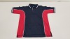 50 X BRAND NEW PAPINI VERONA NAVY AND RED POLO SHIRTS SIZE 11-12 YEARS