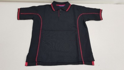 37 X BRAND NEW PAPINI SIENNA POLO SHIRTS IN NAVY AND RED SIZE 7-8 AND 9-10 YEARS