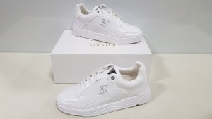 10 X BRAND NEW SIK SILK IN WHITE AND SILVER BLAZE LUX TRAINERS - SIZE UK 7