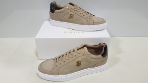 10 X BRAND NEW SIK SILK IN BEIGE GHOST TRAINERS - SIZE UK 7