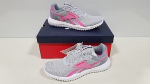 10 X BRAND NEW REEBOK FLEXAGON ENERGY TRAINERS IN GREY AND PINK - SIZE UK 6